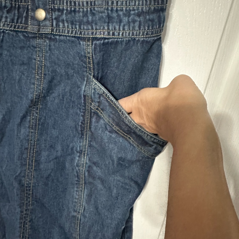 Japna Dark Blue Denim Mini Dress - Picture 8 of 15
